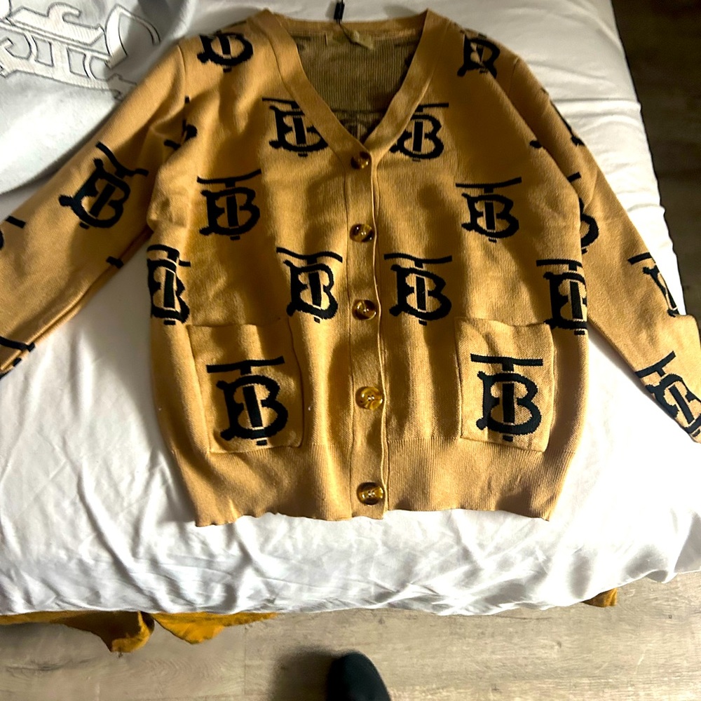 Burberry Monogram women’s cardigan size small